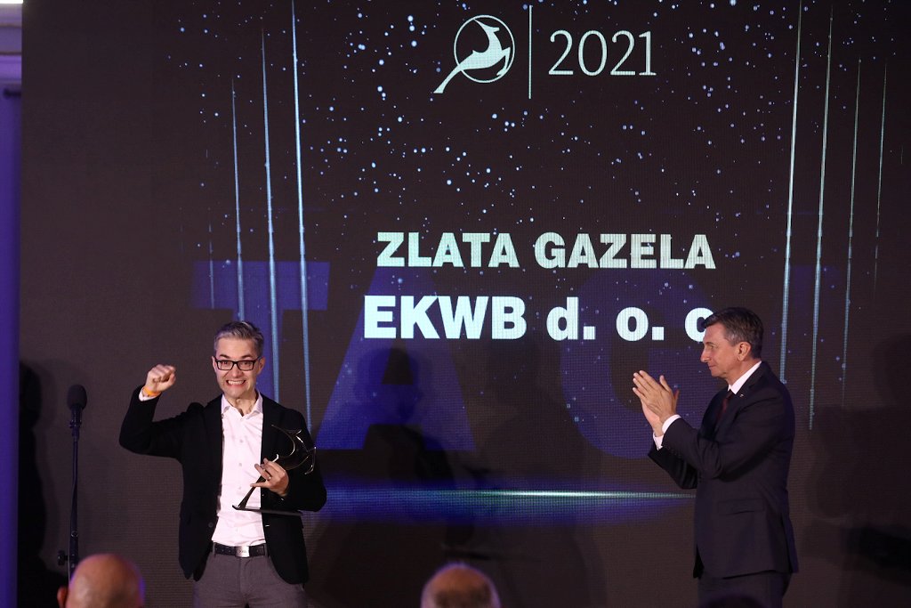 Zlata gazela Slovenije 2021 je podjetje EKWB