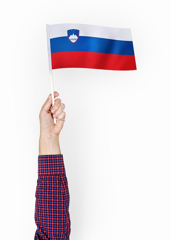 person-waving-flag-republic-slovenia